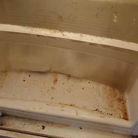 Kühlschrank-Verschmutzung