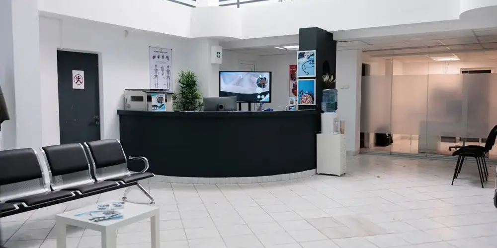 Wartezimmer einer Arztpraxis Wartezimmer einer Arztpraxis