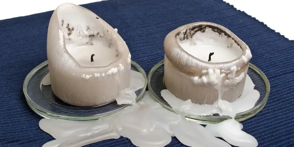 Kerzenwachs auf textil