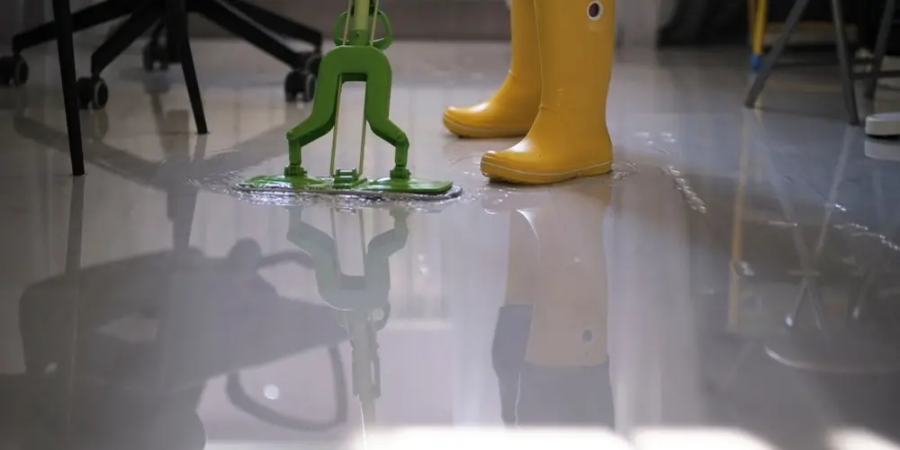 Wasserschaden in einer Wohnung Wasserschaden in einer Wohnung