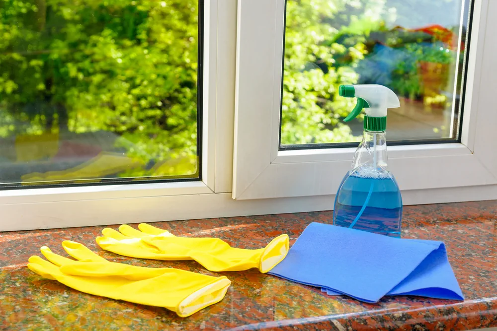 Reinigungsequipment für Fenster