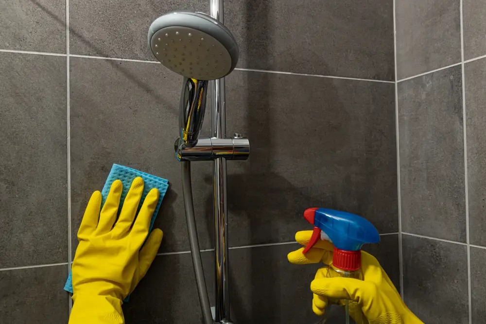 Reinigung des Badezimmers