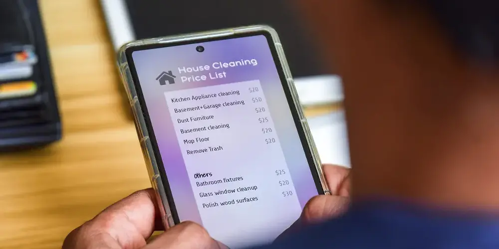 Reinigungspreisliste