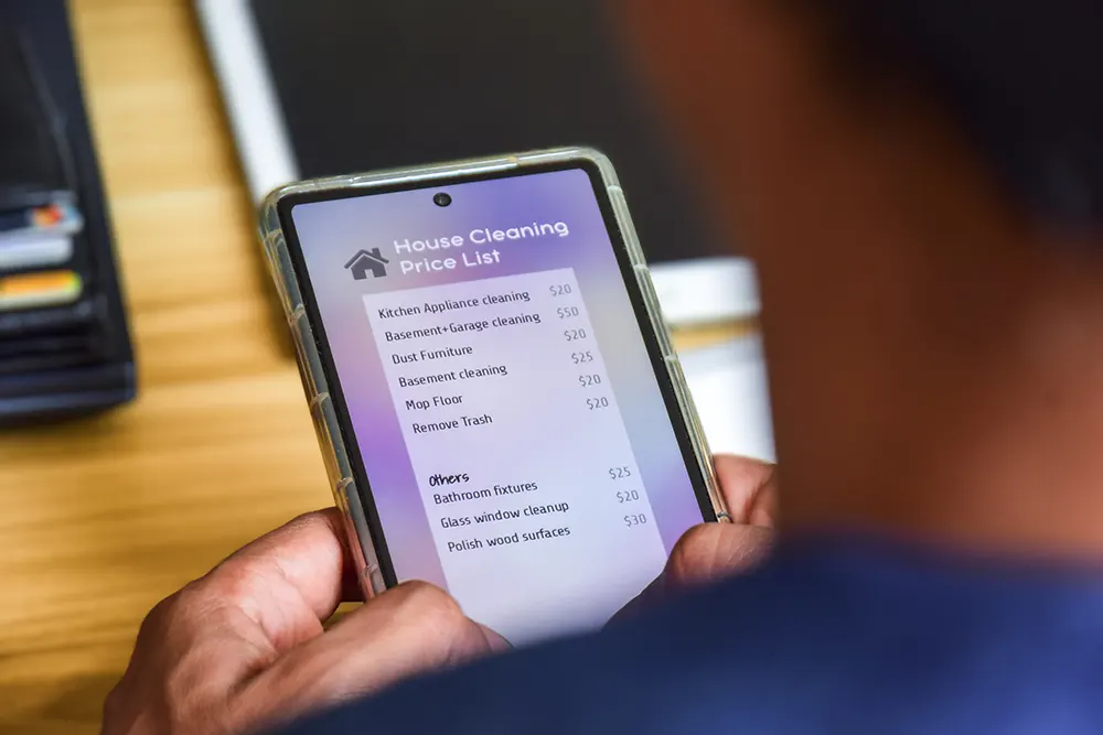 Reinigungspreisliste