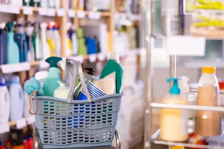 Reinigungsservice. Reinigungsutensilien