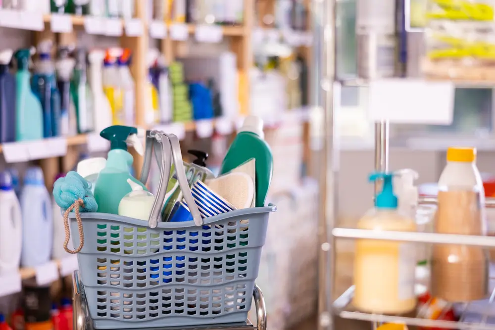 Reinigungsservice. Reinigungsutensilien