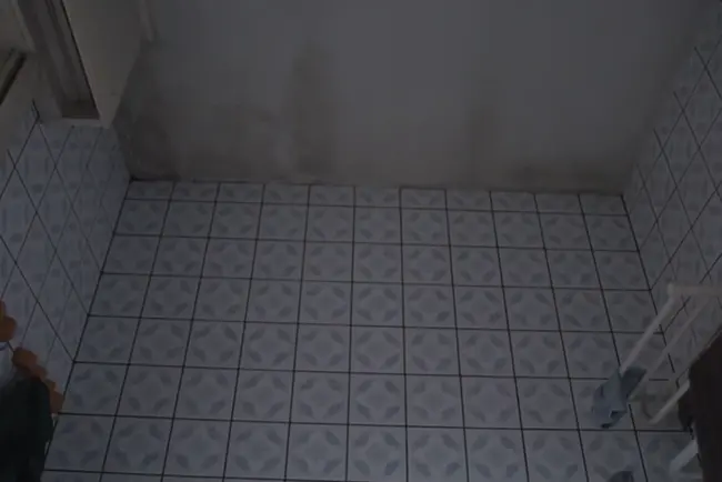 Schimmelbedeckte Badezimmerdecke-neu